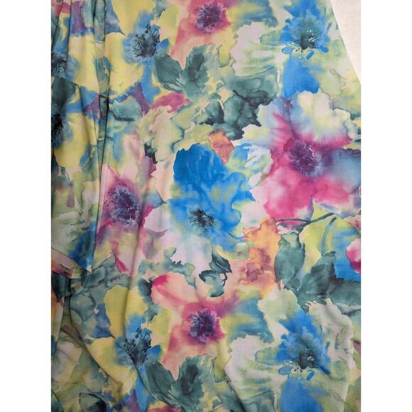 Sew In Love Watercolor Floral Print Dress Stretchy Long Sleeve Wmns 3X worn Once - Picture 3 of 9